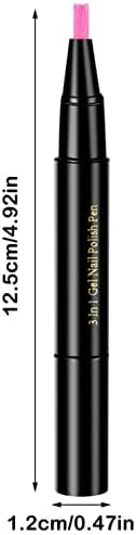 MILAX 2022 1 бр. дръжка за лак за нокти 20 Цвята, 3 в 1, Гел писалка за нокти, Коса, Дръжка, Не се Нуждаят от Основен