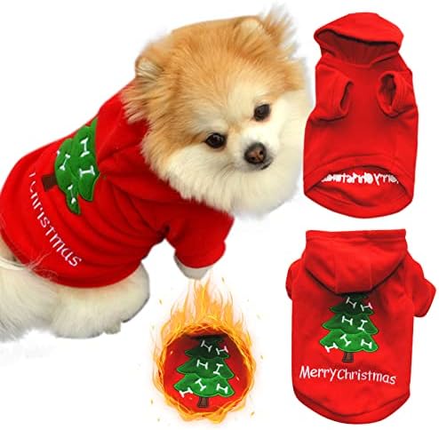 Дрехи за домашни любимци за малки Кучета Мъжки Коледен Пуловер GOG Празничен Костюм Кученце Пуловер Топли Дрехи За Кучета