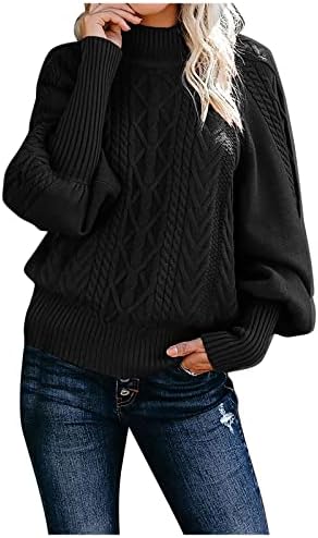 Ymosrh, Дамски Пуловери, Ежедневието на Обикновен Пуловер, Комплект с кръгло деколте, Топъл Пуловер с дълги ръкави, Дълги