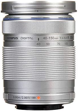 OM SYSTEM на OLYMPUS M. Zuiko Digital 40-150 мм F4.0-5.6 R Silver За система фотоапарати Micro Four Thirds, 3,75-кратно