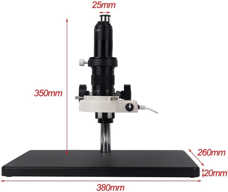 Обзавеждане за Лабораторен микроскоп 5-Мегапикселова Камера за Микроскоп 180X Обектив със Стойка USB Промишлен Електронен