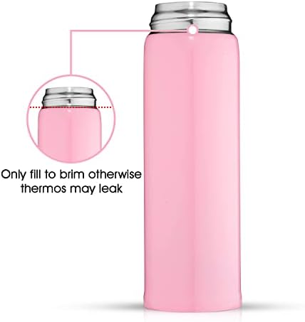 Бебешко шише за вода в термос от неръждаема стомана Запазва напитките топли и студени цял ден, голяма 12 унции. Голям,