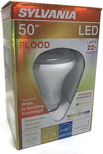 Sylvania 79618 R20 Ефективна led лампа за вътрешно/външно осветление регулируема яркост 6,5 W, Затъмнение от бяло до