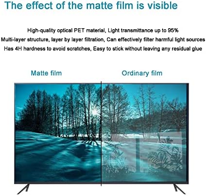 Защитно фолио за екрана на телевизора CUNIO с Антирефлексно покритие, Матирана Филтър филм срещу синя светлина /драскотини,