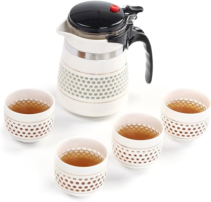 Елегантна чаша, чайникът, керамичен филтър подложка, офис ароматизира чаена чаша, огнеупорни чайника, чай набор от кунг-фу