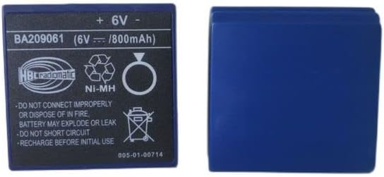 EOOCX (опаковка от 4 броя) BA209061 6V 800mah NI-MH Батерия за HBC BA209061 Батерия за дистанционно управление