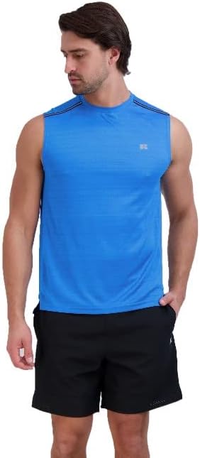 Мъжки t-shirt Russell Athletic Dri-Power Flow с къс ръкав Performance Space-Боядисват Muscle Tee