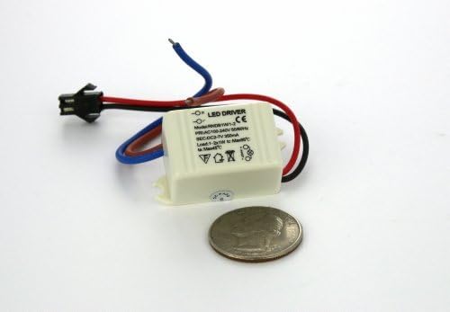 Микро-Отточна тръба на шарнирна връзка led прожектор - Led лампа с висока мощност мощност 1 W - Малък Размер, Сребрист