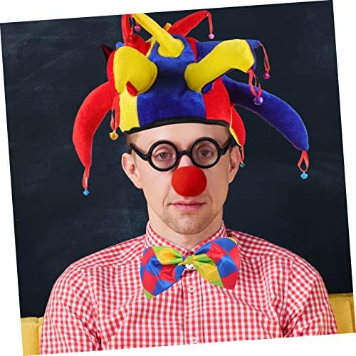 LABRIMP 1 Комплект, Костюм на Клоун, Детски Шапки за Партита, Детски Шапки, Костюми на Шута, Костюм на Клоун, Шапка, носи Вратовръзка на точки, Клоун