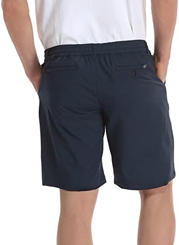 LRD Мъжки къси Панталони за голф с Еластична талия Dry Fit Active Shorts - Дължина по вътрешния шев 9 инча