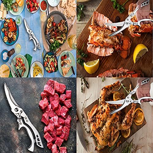 Кухненски Ножици, Домакински Ножици Хранителни Ножици Тежки Остри Кухненски Ножици За Птици с Общо предназначение