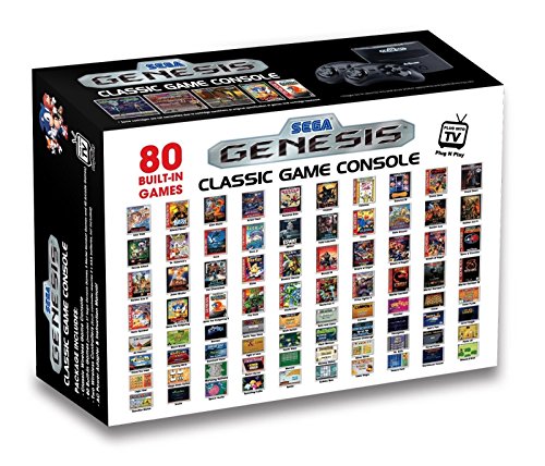 Игрова конзола AtGames Sega Genesis Classic с 80 вградени игри - НОВИЯТ МОДЕЛ на 2015 ГОДИНА!