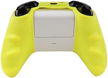 Обвивка на контролера ROTOMOON Xbox One от чист жълт силикон с 8 дръжки за палеца, защищающая от пот, устойчива на плъзгане