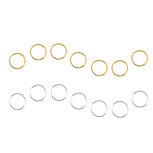 100 бр. пръстени за коса, пръстен за плетене игли за коса, аксесоари за коса (златни и сребърни)