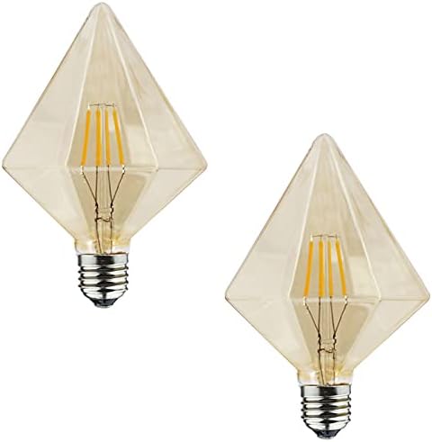 Lxcom Осветление 4-Вата Led Крушка на Едисон E26 С регулируема яркост, Реколта Лампа, Еквивалент на 40 Вата, Мек Топъл