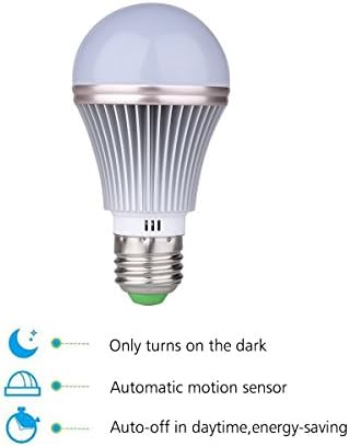ELEOPTION® E27 AC85-265V Led лампа за външно осветление, led крушки с вграден Фотодатчиком, Автоматично включване на
