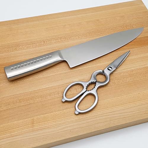 Комплект кухненски Ножове Нож на Главния готвач и Кухненски Ножици, Професионални Кухненски Принадлежности MATTSTONE