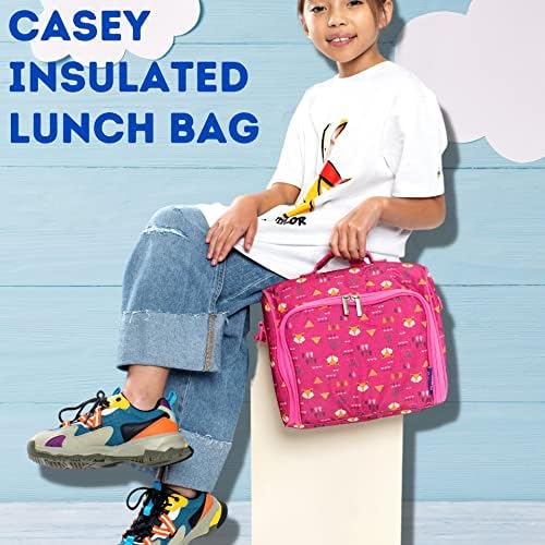 Малка чанта за обяд J World New York Casey за възрастни. Изолиран Обяд-бокс среден размер за деца, Черен