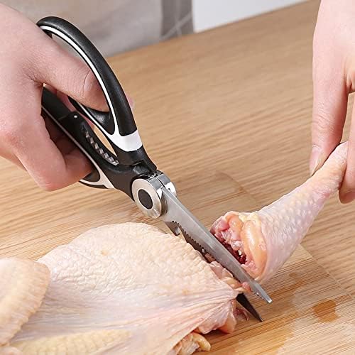 QYTECcfj Кухненски Ножици Многофункционална Кухненски Ножици, Нож От Неръждаема Стомана Ножица за Пиле на Костите Мелачка