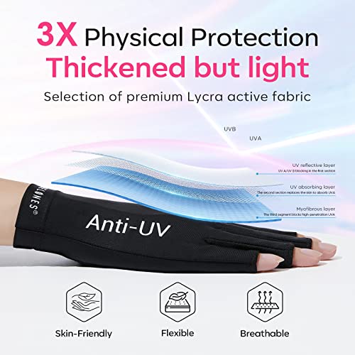 Комплект ръкавици за защита на ноктите modelones и гел-лак за нокти с ултравиолетова подсветка 48 W, Сешоар за нокти,