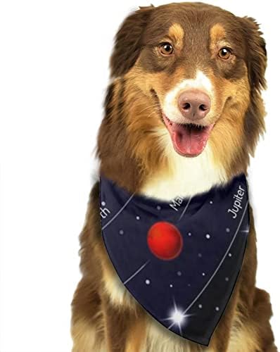 Шалове за Кучета Solar Galaxy, Престилки за Всеки Ден, Удобен Заглушител - Сладък Нашийник с Папийонка за Малки Средни