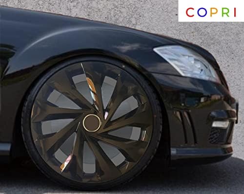 Комплект Copri от 4 Джанти Накладки 14-Инчов Черен на цвят, С Защелкивающимся Капак Подходящ За Opel/Vauxhall